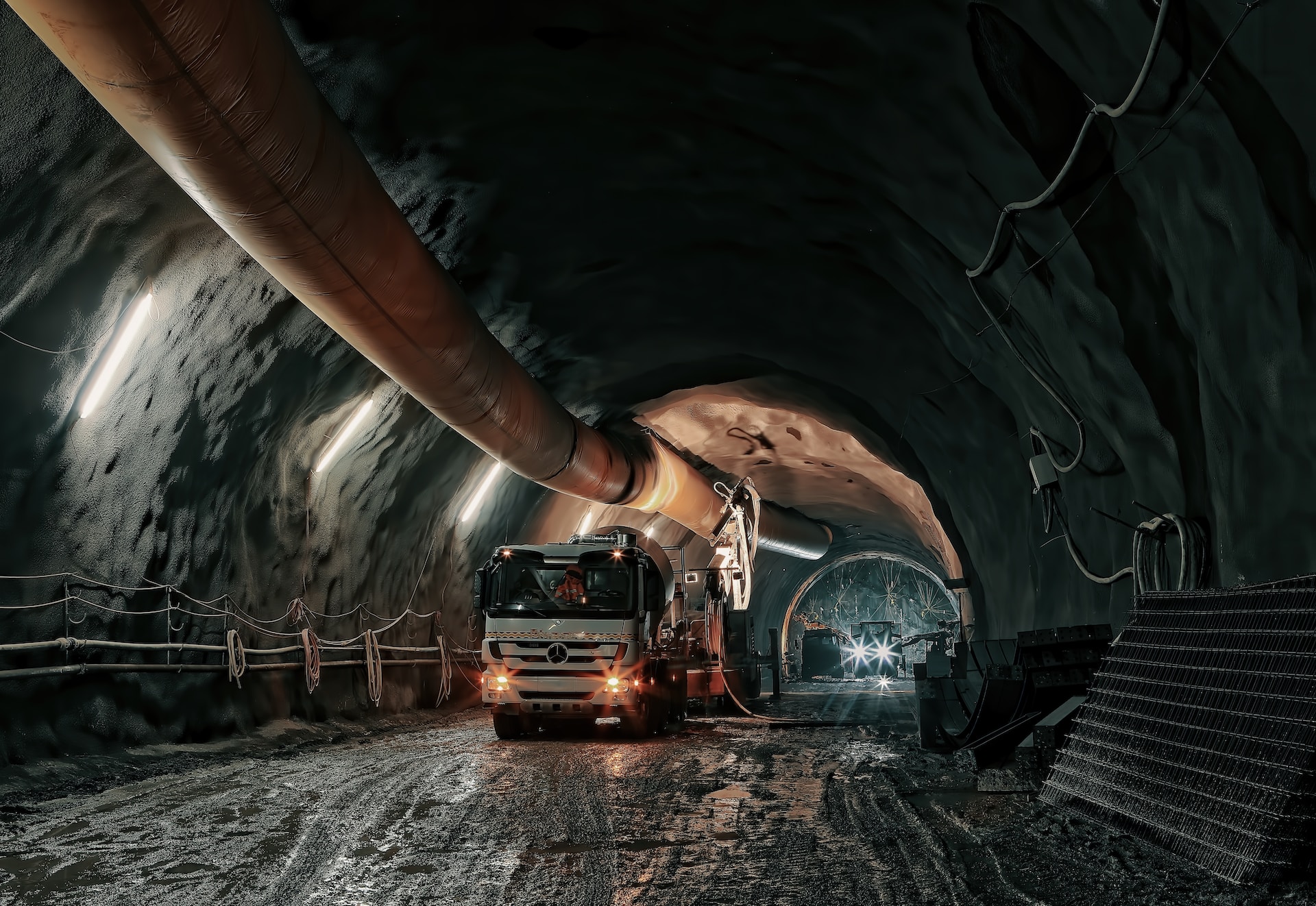 Underground earth moving operation
